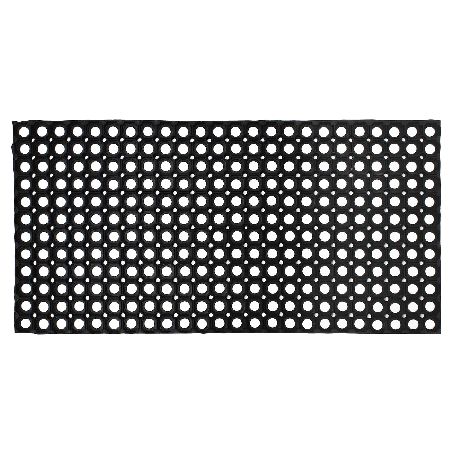 EDS Rubber Door Mat Heavy Duty Non-Slip Entrance Floor Door Mat Indoor & Outdoor Mats for Front Door Dirt Scrapper Garden Matting Welcome Grid Design (1, 50 x 100 cm)
