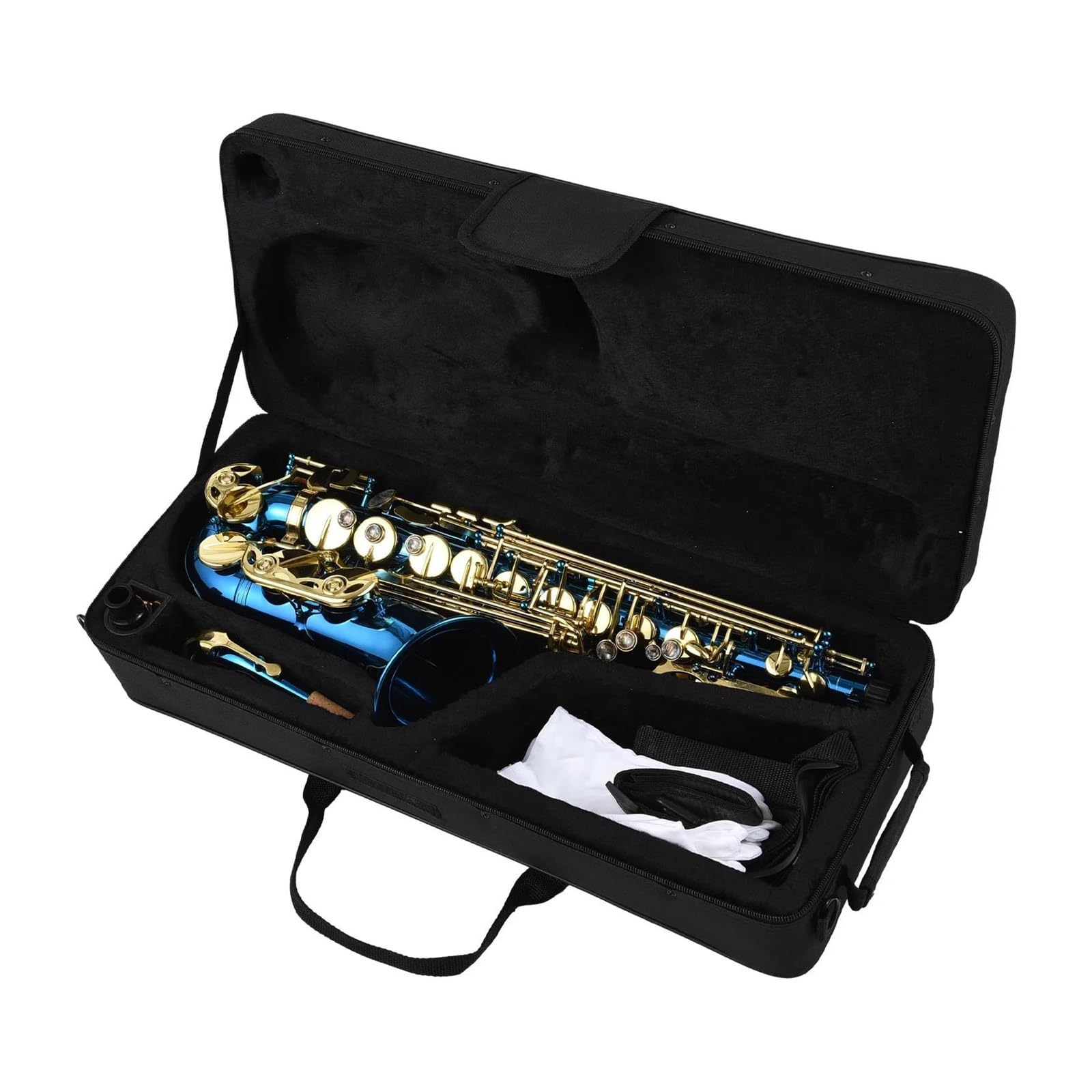 Saxophon Eb E Alt Messing Geschnitztes Instrument Mit Komplettem Zubehörsatz Standard-Saxophon