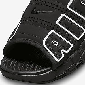 Amazon.com | Men's Black Air More Uptempo Slides by NIKE | Sandals