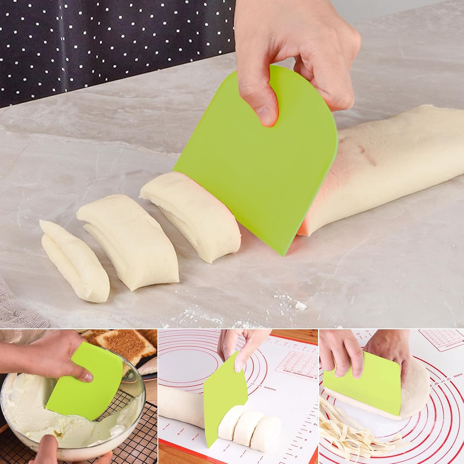 Dumpling Maker, Empanada Maker Press Set 2 Sizes (6"+3.74") with Large Non Stick Pastry Mat and Dough Cut for Dumplings, Potstickers, Empanadas, Jamaican Beef Patties