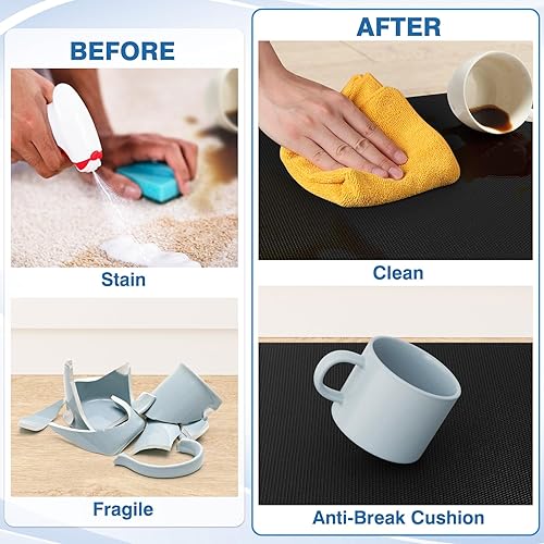 Miniatura 4 de StepRite Tapetes de cocina, 2 tapetes acolchados, antifatiga, para piso, de escritorio, antideslizante, impermeables, oficina, alfombras de 17.3 x