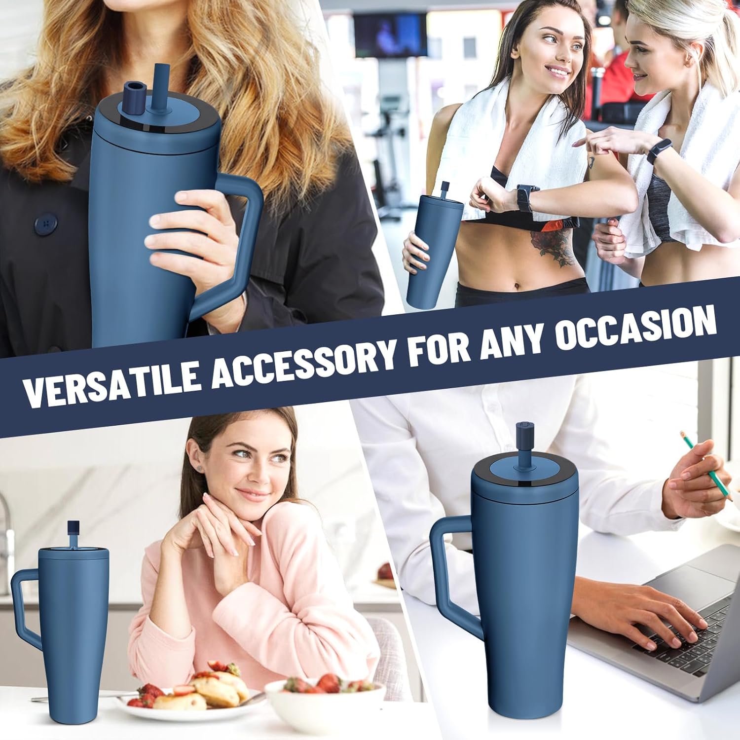 2 Pack Magnetic Straw Cover, Silicone Leakproof Straw Protector for Tumbler, Compatible with Era/Resa, Drinkware Accessory - Image 7