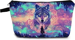Wolf Presents - Bolsa de maquillaje de lobo f...