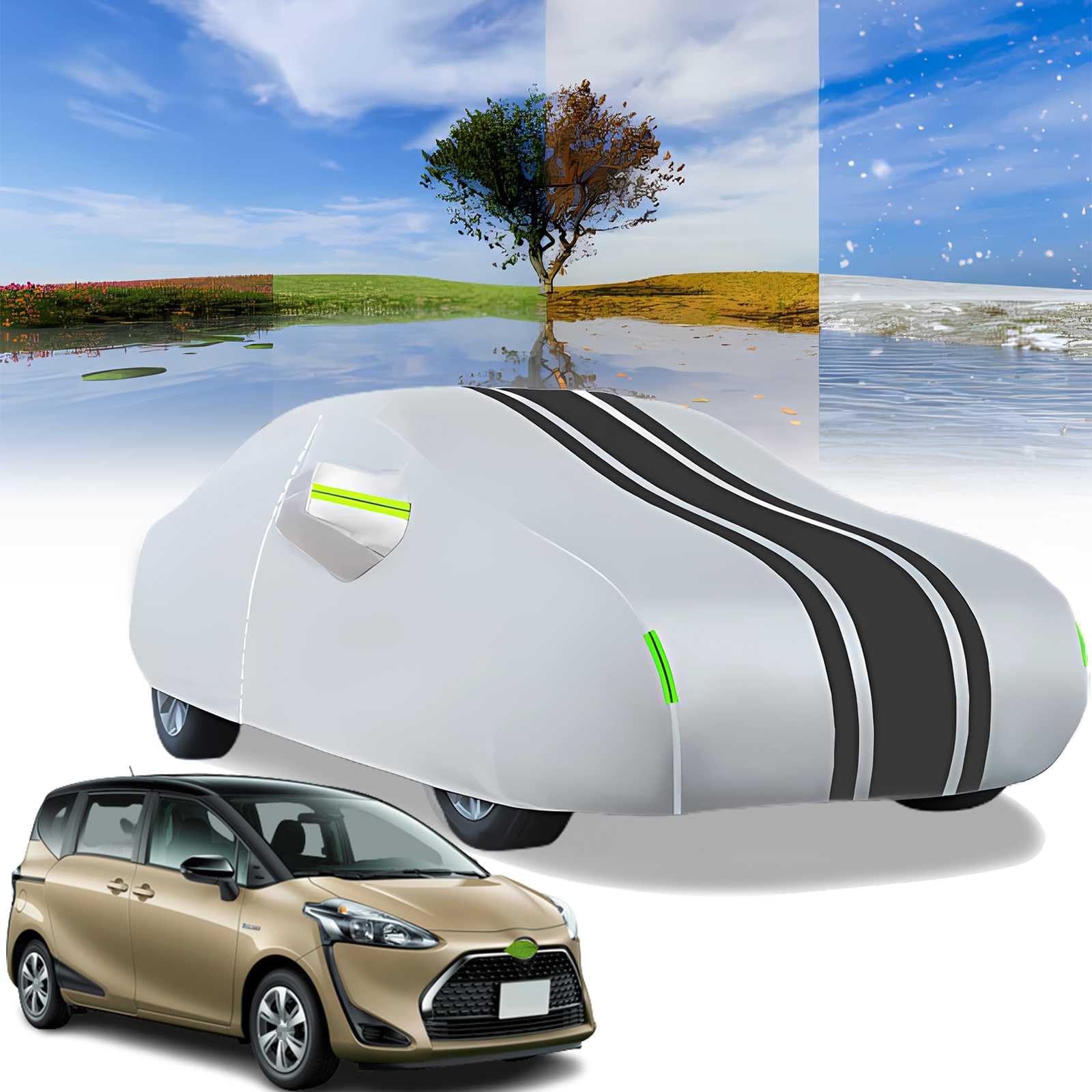 Amazon.co.jp: 車カバートヨタ シエンタ 170系 NSP17#G/NCP175G 