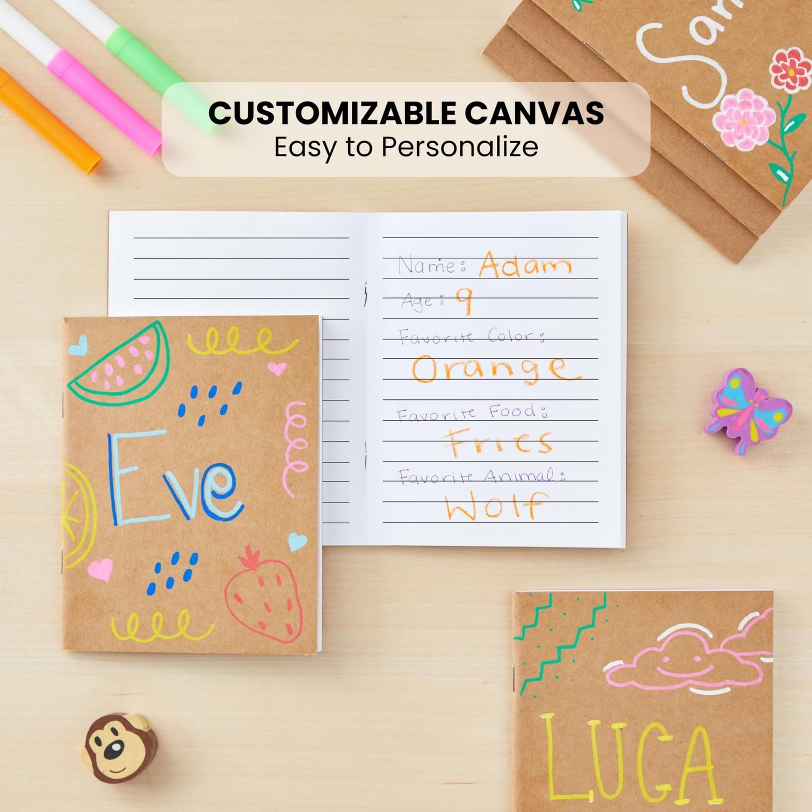 Paper Junkie Quaderni Bulk, 48 pagine a righe, 10,2 x 15,2 cm, mini diari per scrittura, disegno, scarabocchiare, regali per studenti, apprezzamento degli insegnanti, forniture per classe, set di