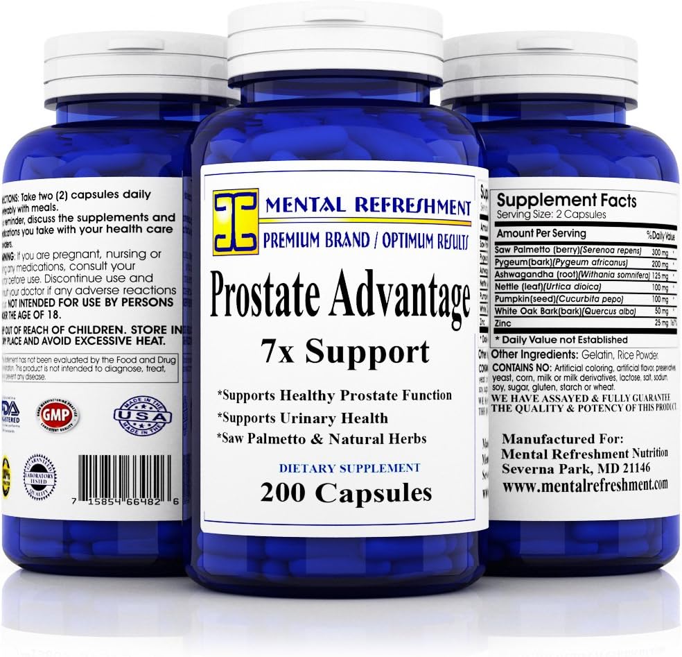 Advanced Prostate Support - Super Beta Prostate 7X with Saw Palmetto, Pygeum & Zinc