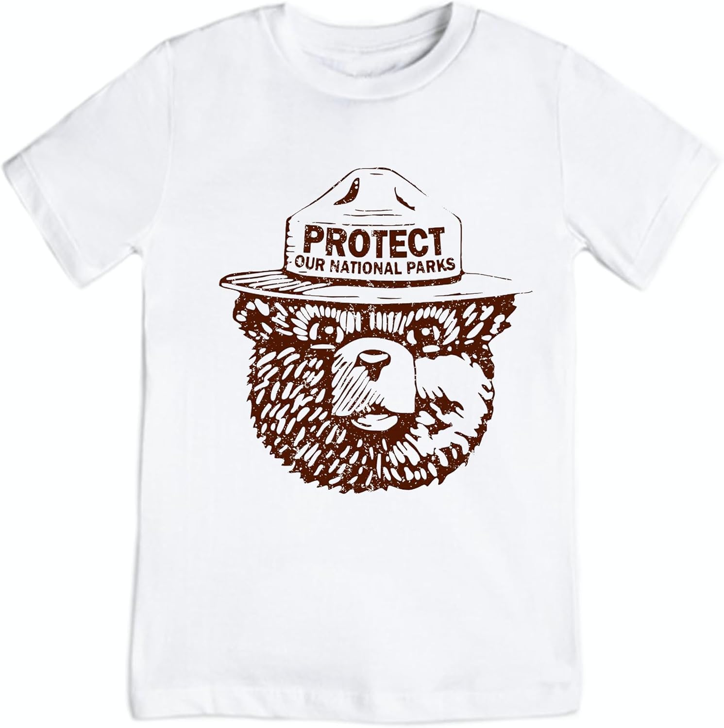 Smokey The Bear Kids Shirt Protect Our Parks Toddler t-Shirt boy Girl Outdoors Camping Hiking Outfit