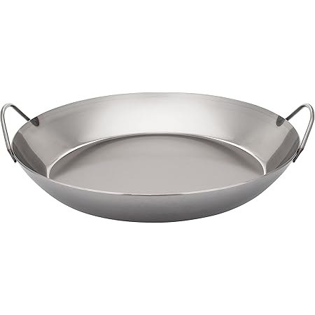 Matfer Bourgeat Black Steel Paella Pan, 15 3/4"