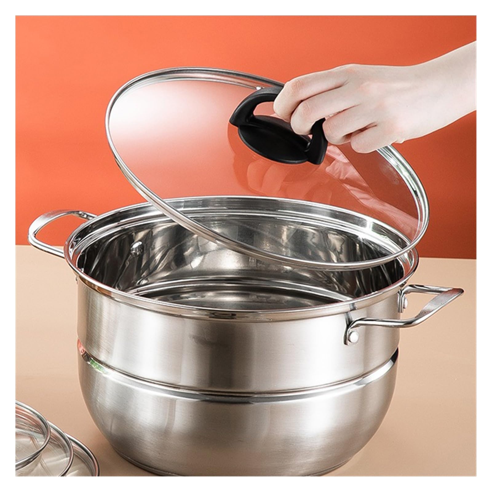 Coperchio In Vetro Barazzoni Con Manico In Bakelite Diametro 24 Cm - Foto 9