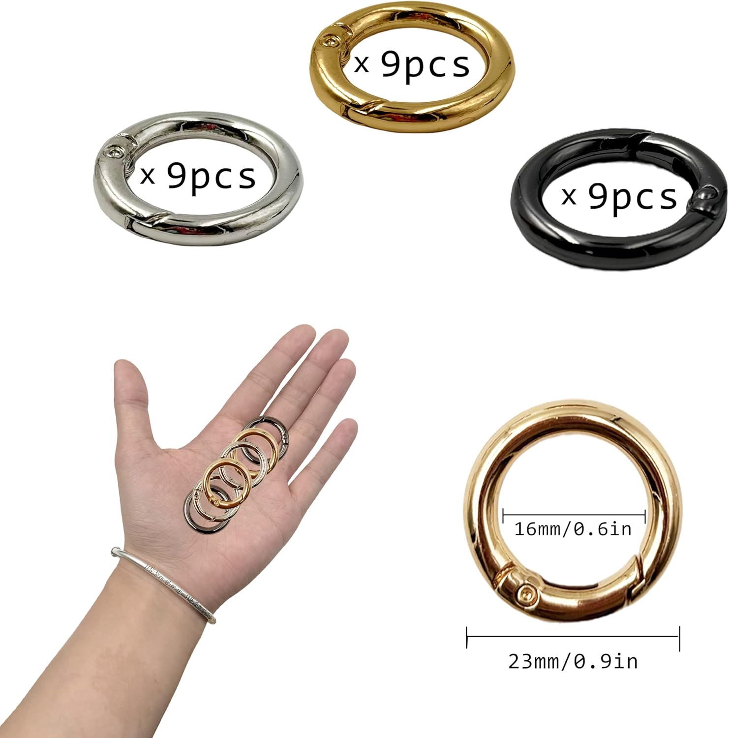Round Spring O Ring Clips image 3