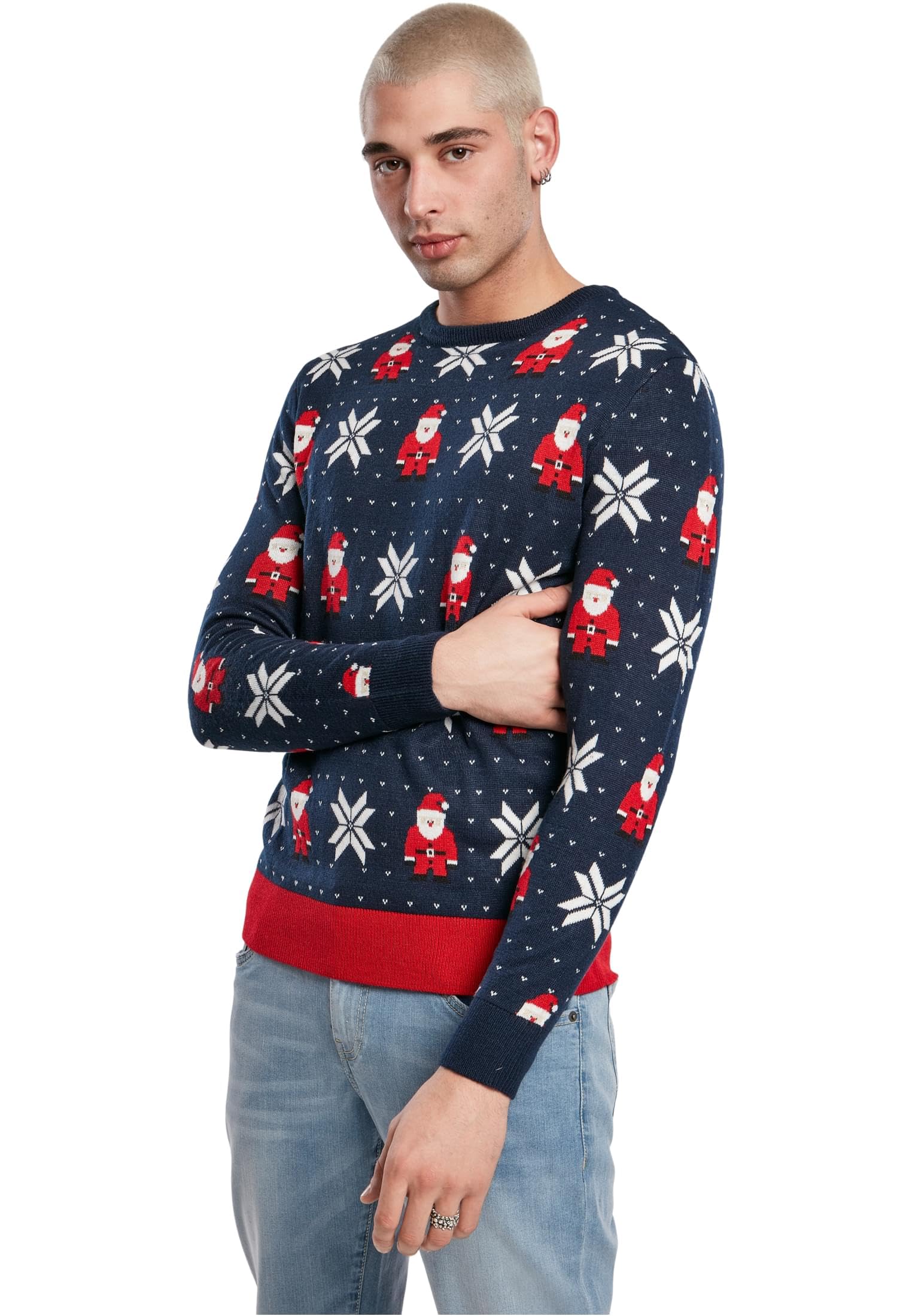 Urban Classics Bluza Uniseks Nicolaus And Snowflakes Sweater