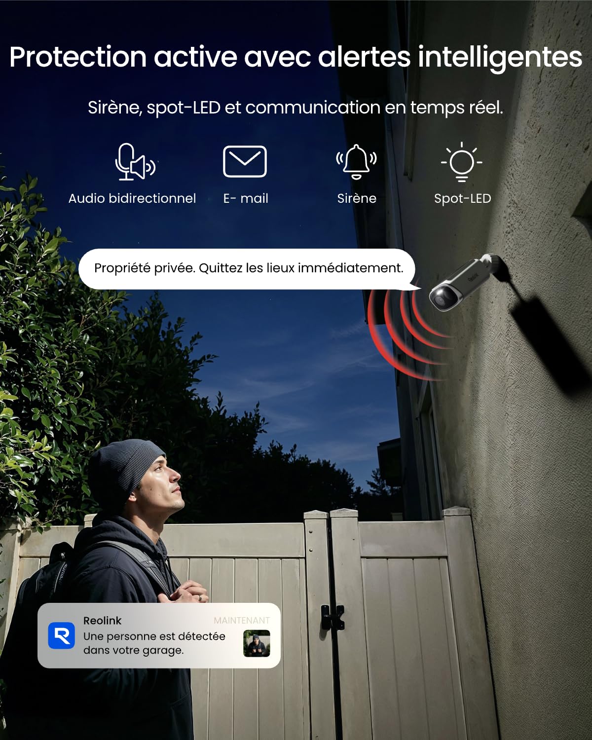 Reolink 3K 5MP Camera Exterieur sans Fil, Wi-FI 6 Double Bande, Argus Solar | Détection IA Personne/Véhicule/Animal, Vision Nocturne Couleur, Stockage Local sans Abonnement, IP67, Panneau Solaire Intégré