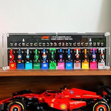 Display Wallboard Compatible with Lego Mini F1 Car 12 in 1 66796&71049
