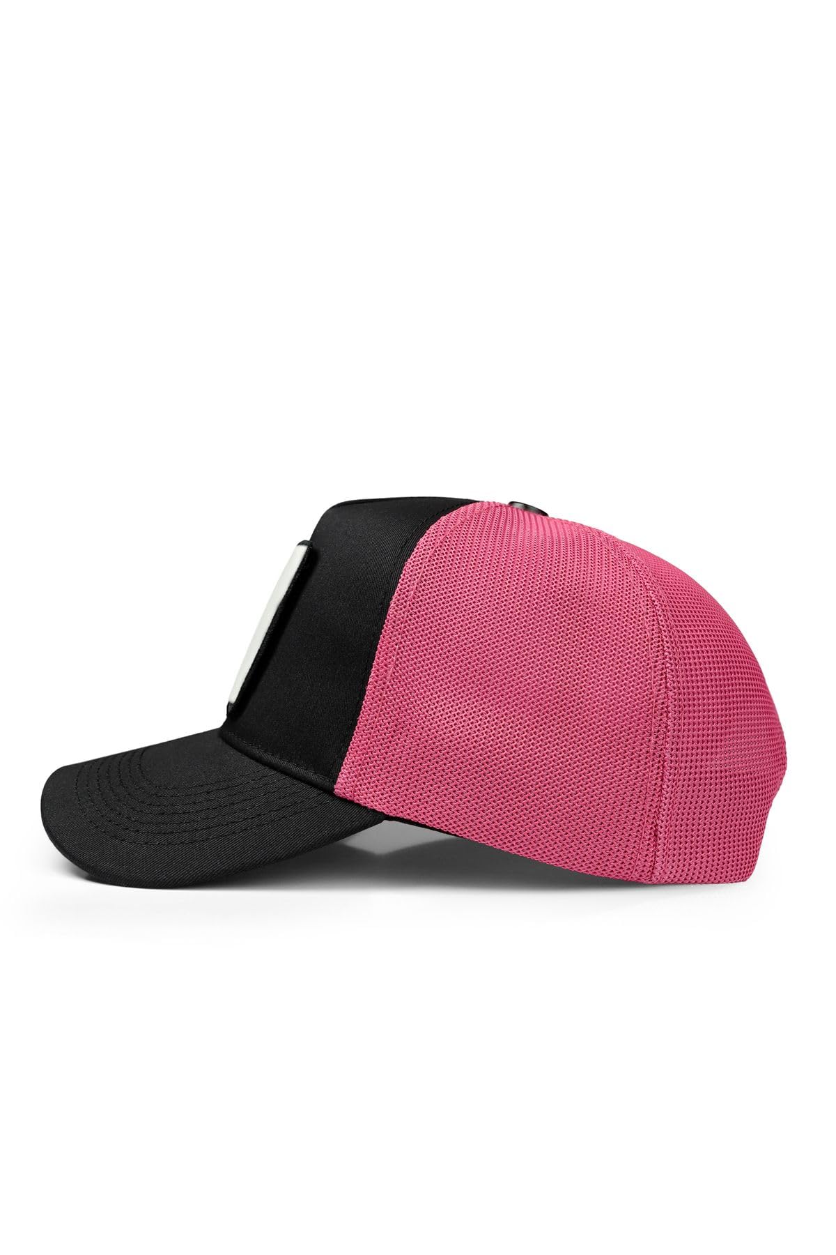 Gorra de Trucker Premium Negro - Rosa con Parche See You Later Never