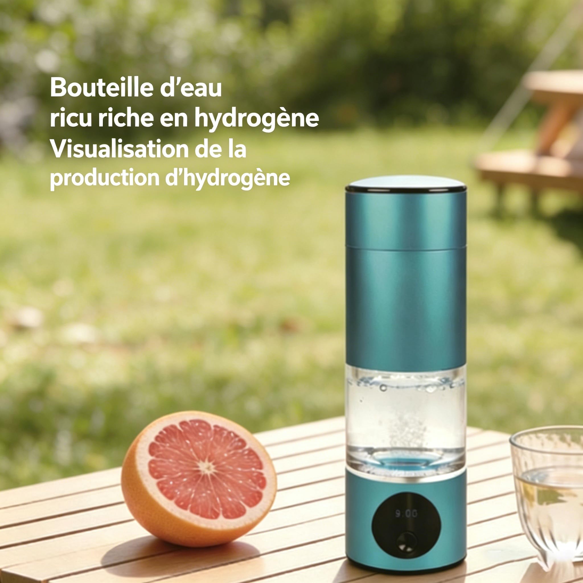 Mizora Pro – Votre Bouclier Cellulaire Naturel Gobelet portable à eau riche en hydrogène et électrolysée