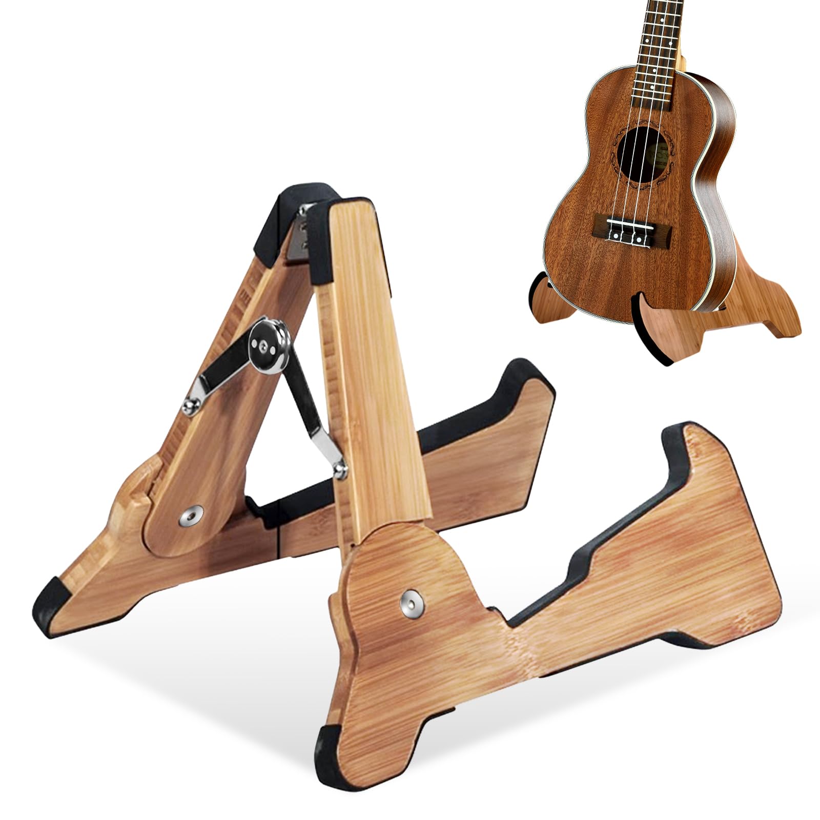 SUNOYA Supporto per Chitarra Pieghevole, Portatile e Stabile, per Chitarra Classica, Acustica ed Elettrica