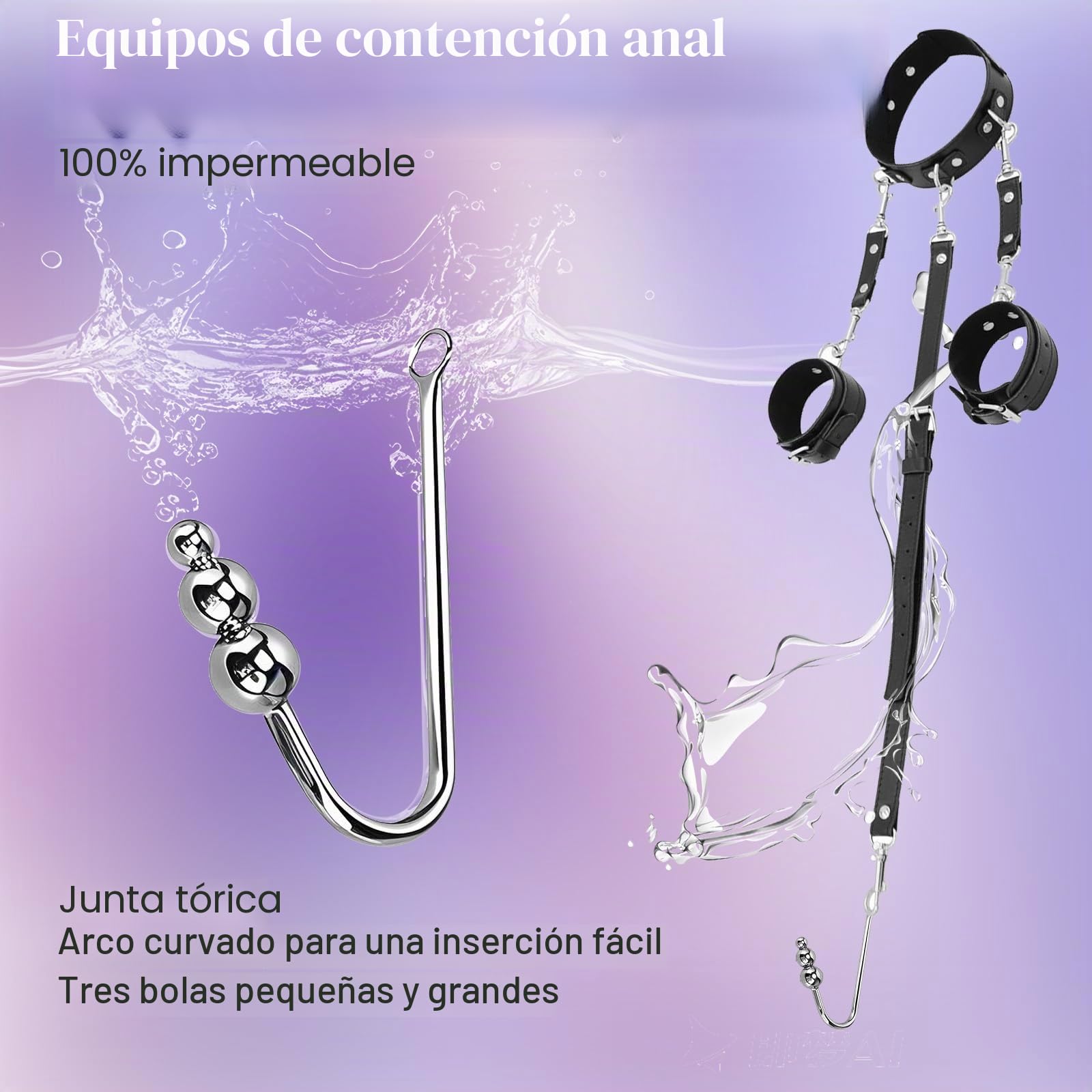 Gancho anal para mujer, gancho anal, juego de bondage, grilletes sexuales para ti, esclavos, extremadamente duro, BDSM, juguetes bondageset set de grilletes para principiantes, juguetes Bdsms juguetes