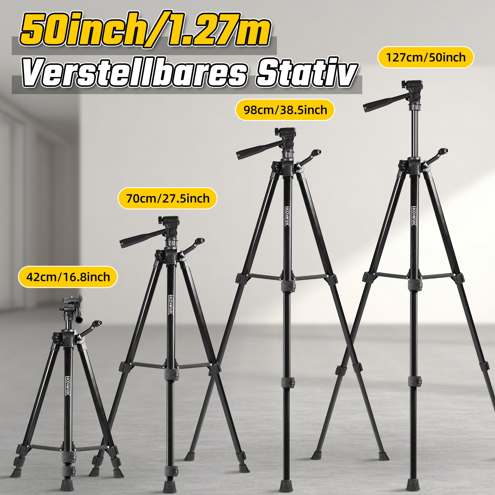 Kreuzlinienlaser mit Stativ, 4D 16 Linienlaser Grün Kreuzlaser 4x360° Laser Wasserwaage Kreuzlaser Selbstnivellierend für Innenbereich Baustelle Mit 1.27M Stativ, 4800mAh Batterien, Fernbedienung