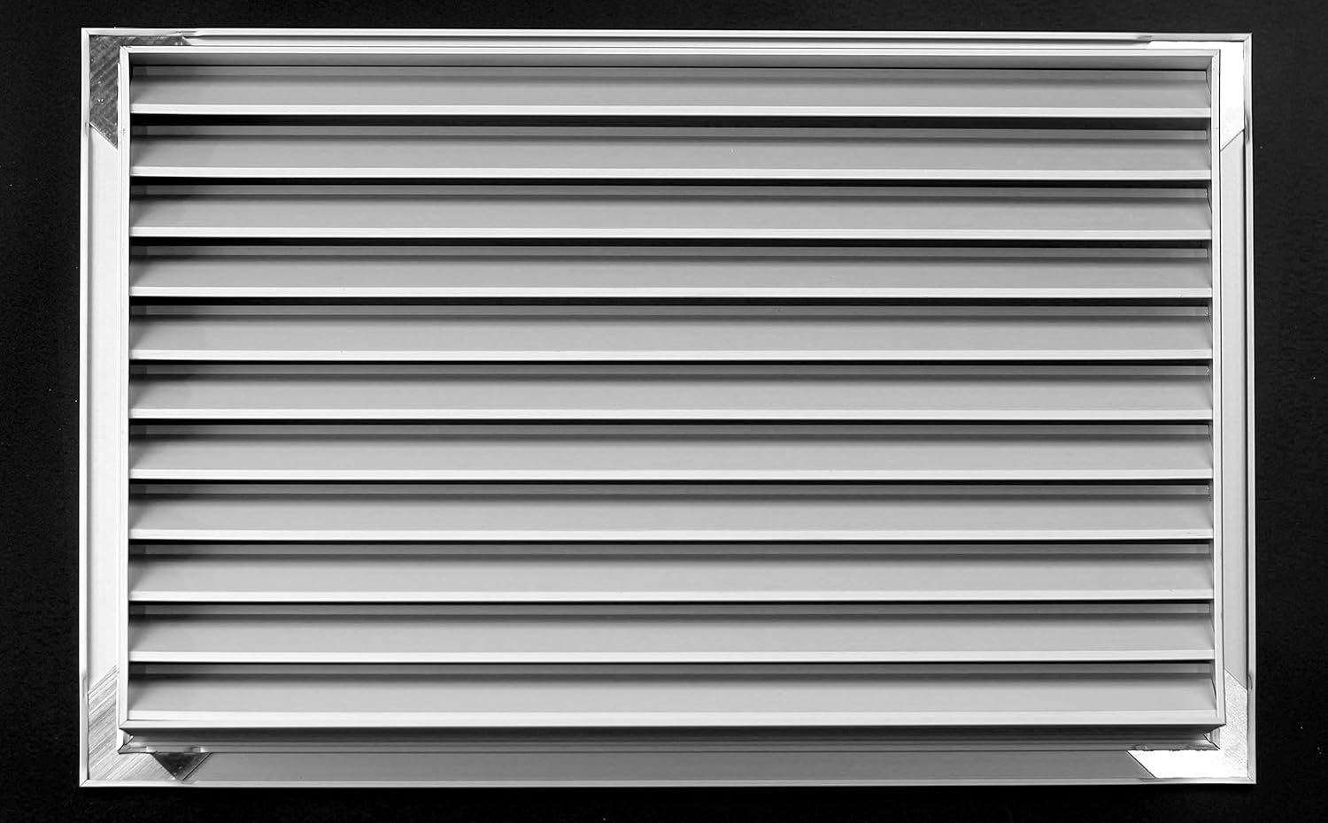 HVAC Premium 18''w X 10''h Aluminum Privacy Door HVAC Air Grille - ''V'' Shaped Louvers Ensure 100% View Block - Supply or Return [Outer Dimensions: 19''w X 11''h]