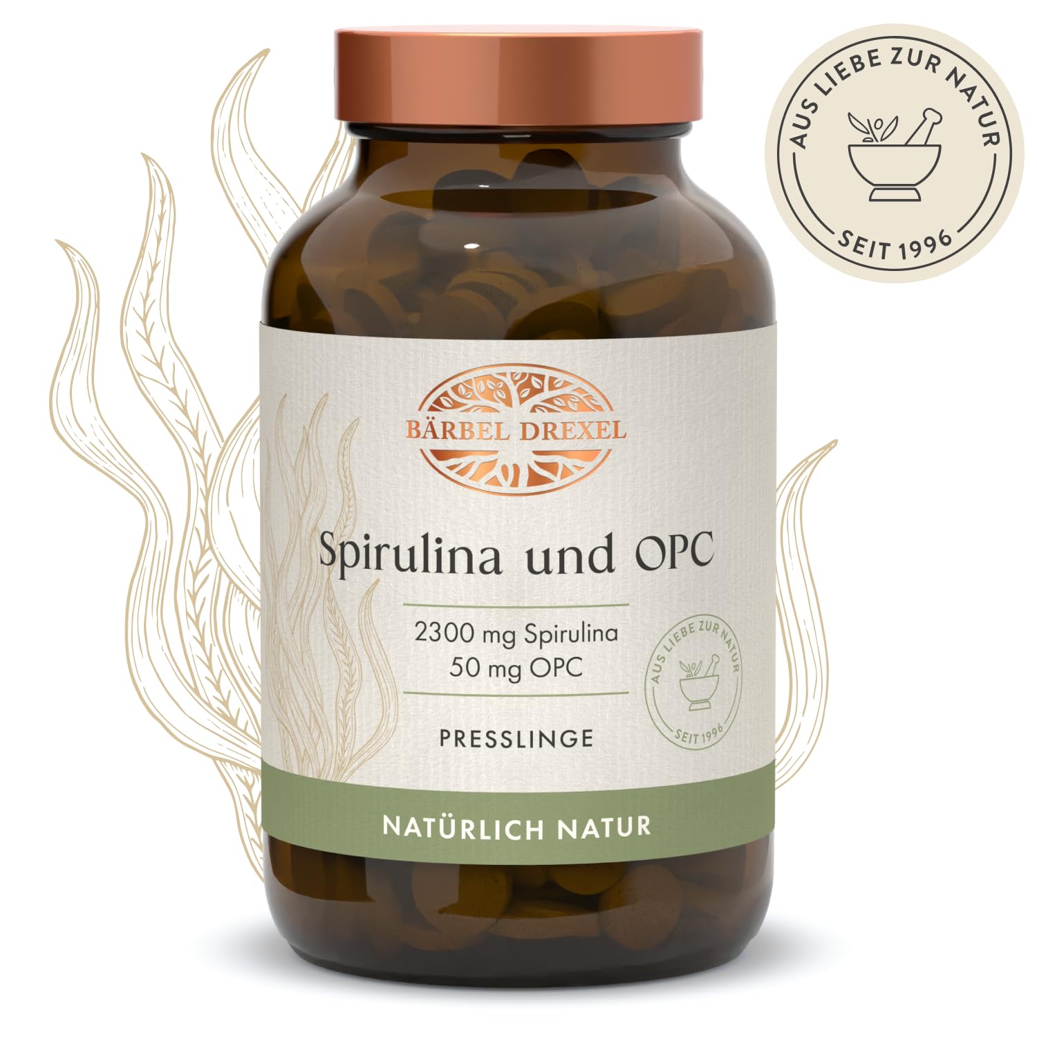 Spirulina und OPC Presslinge ausschließlich natürliche Inhaltsstoffe (360 Stk) Naturheilkunde BÄRBEL DREXEL®