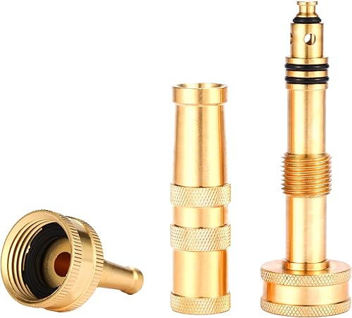 Miniatura 5 de Boquilla de manguera de giro ajustable resistente de latón macizo Boquilla barredora de chorro