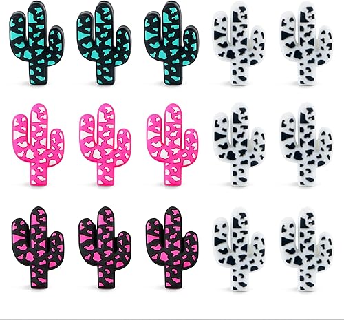 Miniatura 6 de HHCFAST 12 cuentas de silicona, cuentas focales de silicona para hacer llaveros para profesores, cuentas focales de silicona para bolígrafos,