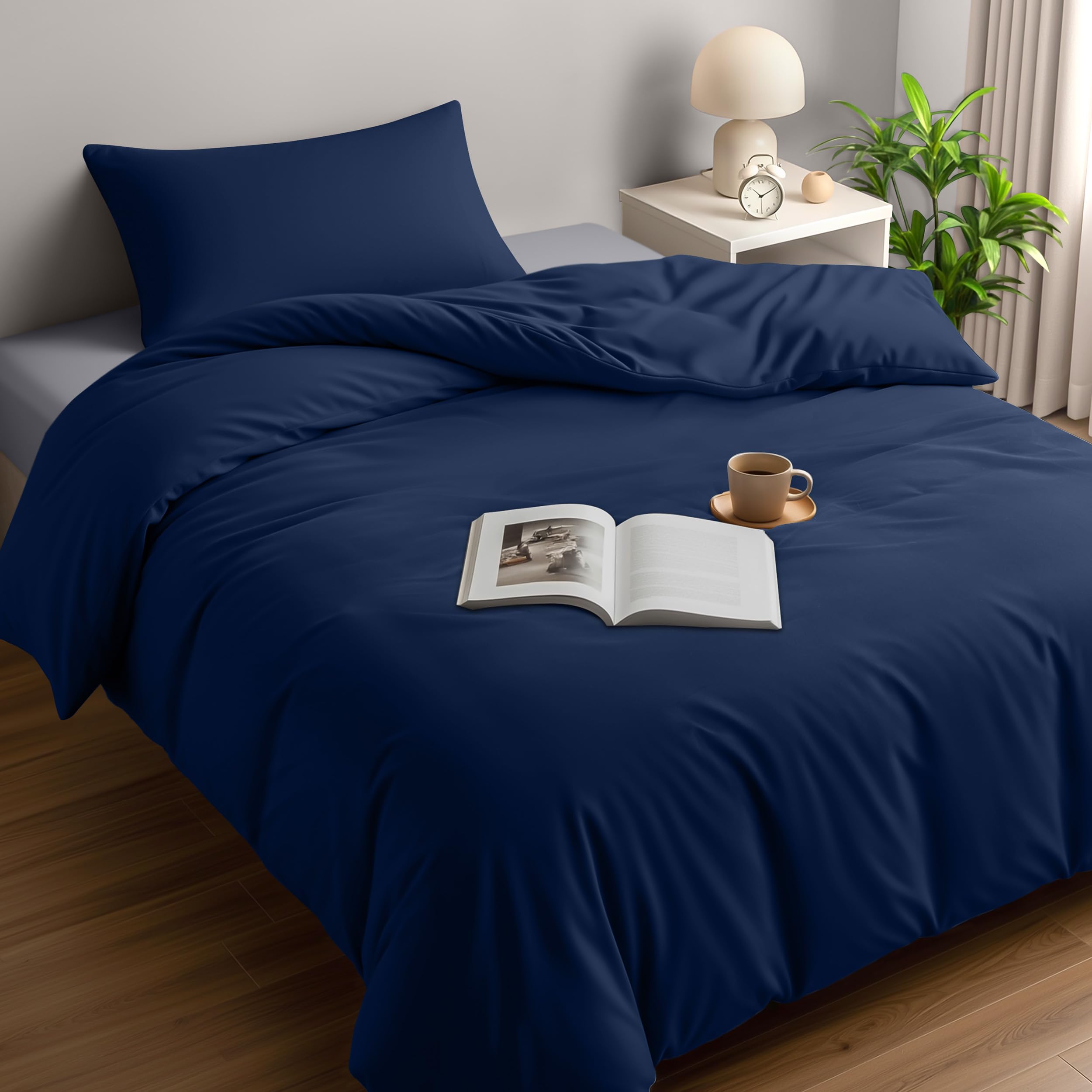 Utopia Bedding Single Duvet Cover Sets - Soft Microfibre Polyester Duvet Cover with Pillow...