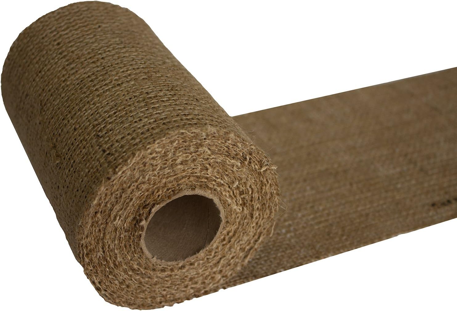 Burlapper 4" x 10 Yards Jute Burlap Ribbon Roll, 12 oz Decorator Fabric