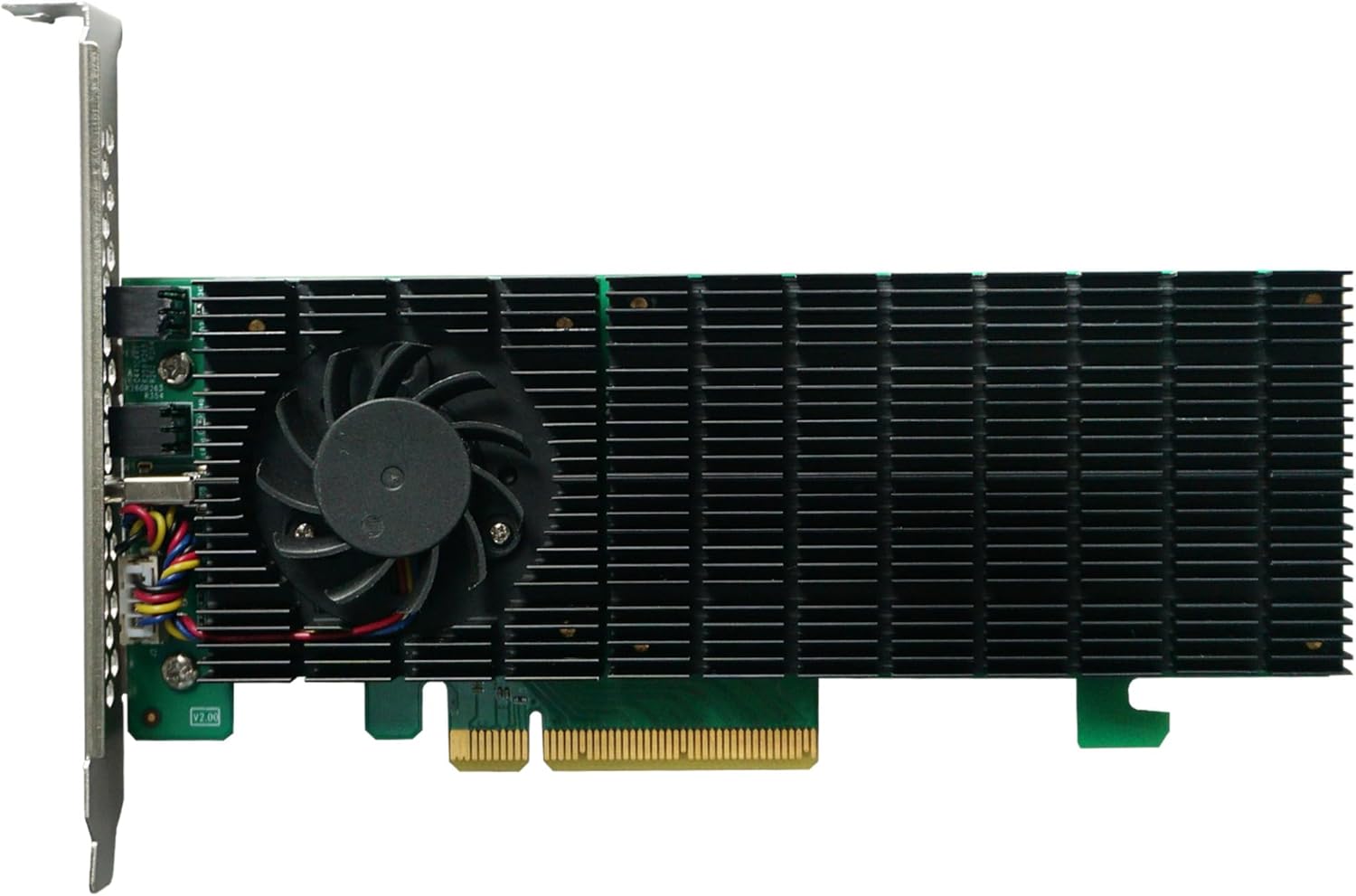 HighPoint Technologies 2-Port M.2 SSD6202A NVMe Boot RAID Controller for VMware ESXi & Virtualization Systems, Green