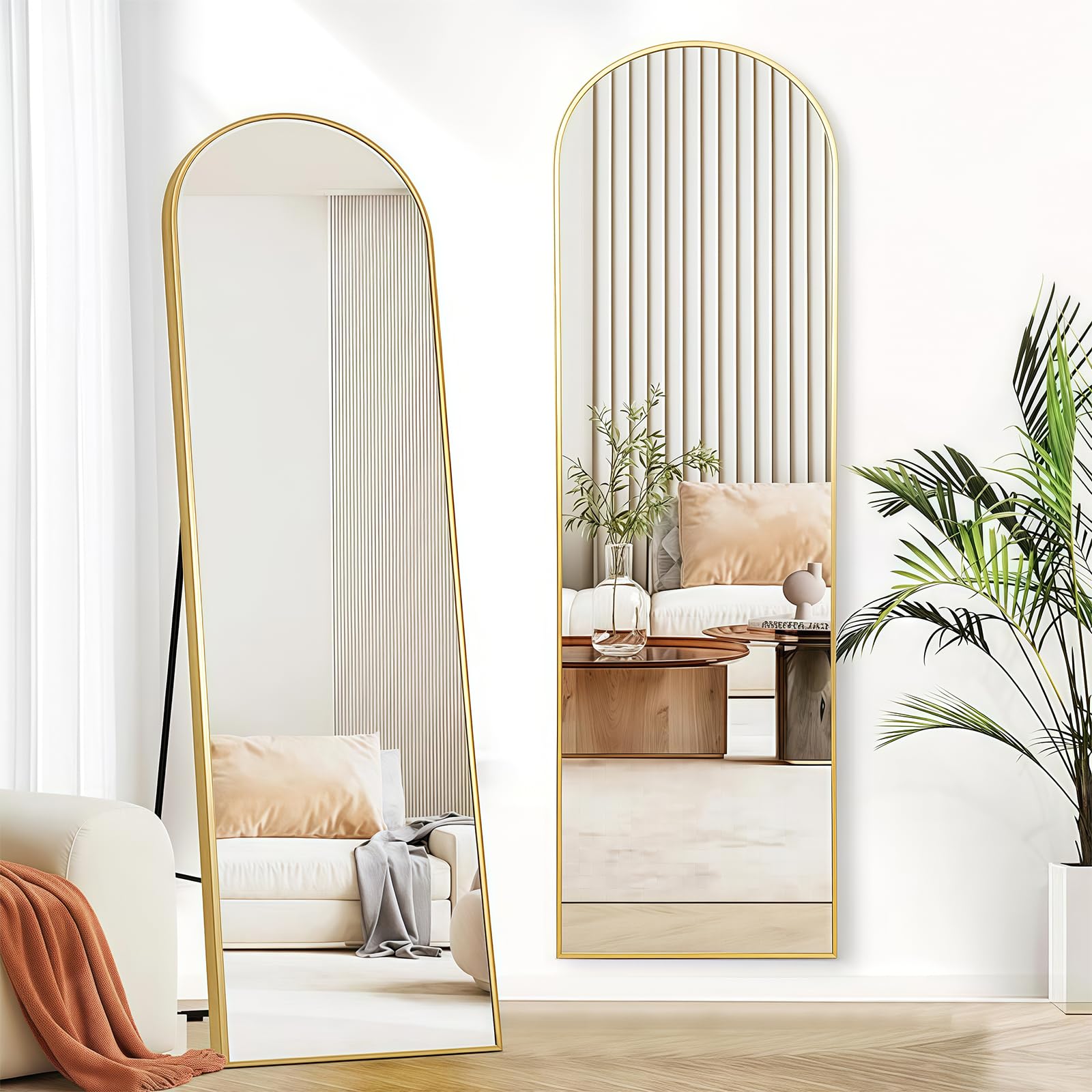 Amazon.co.jp: 全身鏡 姿見 鏡 アルミ合金フレーム 高さ146×幅36.5cm