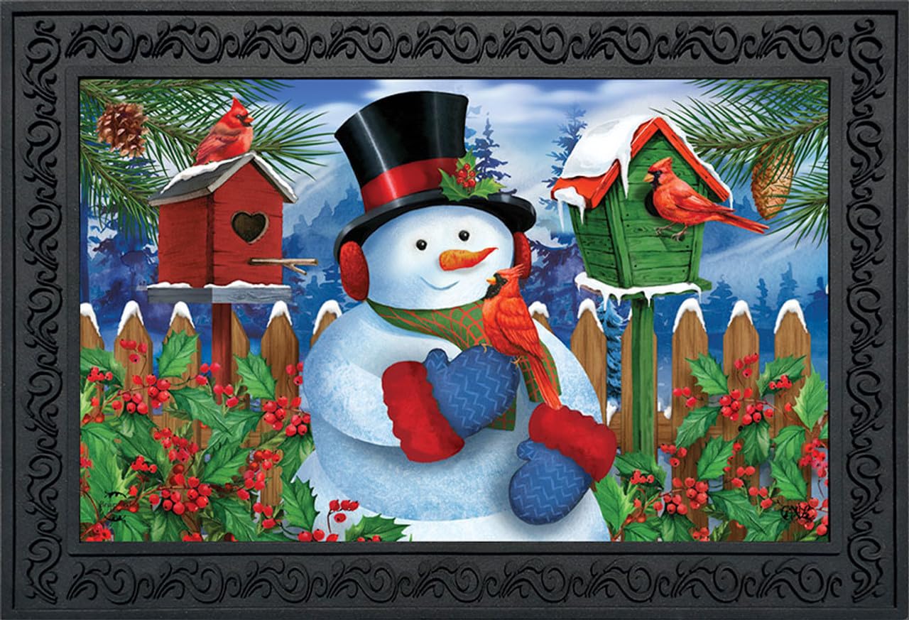 Briarwood Lane Snowman Doormat - Winter Decor -23 Briarwood Lane Snowman Doormat - Winter Decor -23