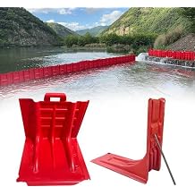 Flood Barrier Panels for Doorways, Modular Interlocking Water Barrier System, Removable Flood Protection for Garage Doors, Basement, Entryways, Reusable Flood Control Panels 10 Pcs