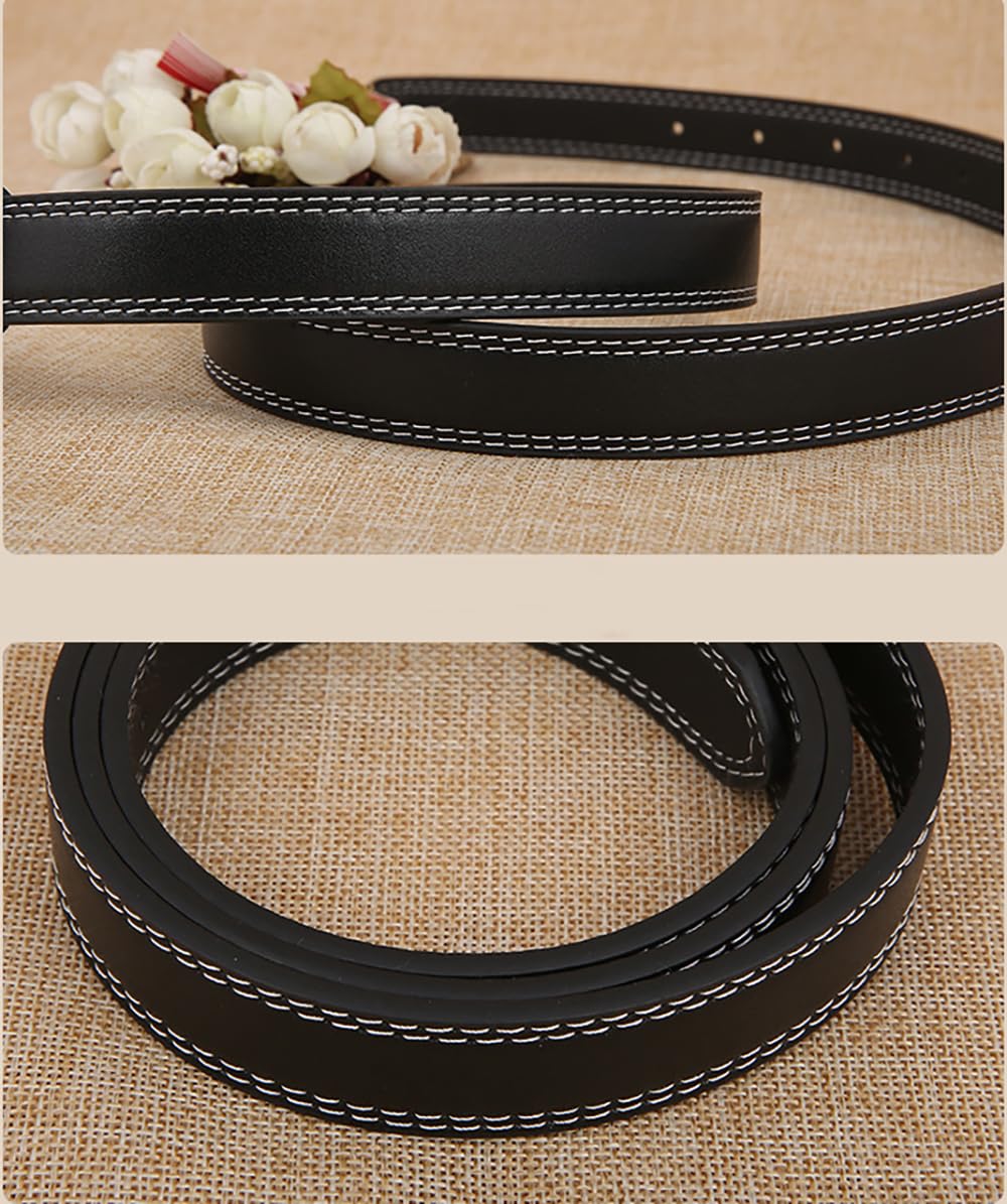 Muzboo Retro Thin Belt, Women's Casual Dress Belt, Decorative Belt-White