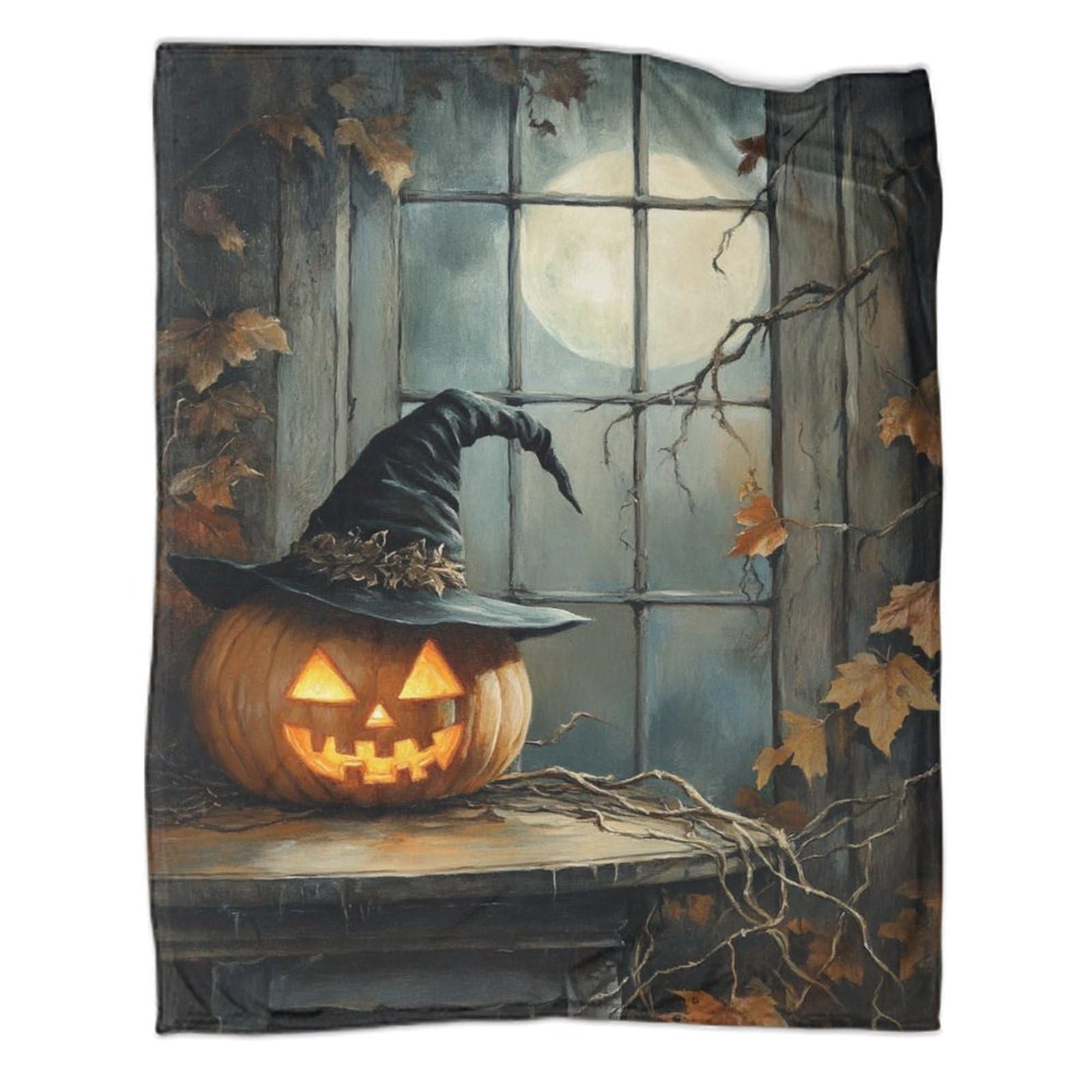 Couverture Flanelle Halloween 3D 127x152cm Plaid Chaud
