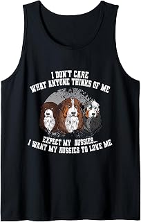 Australian Shepherd Lover Dog Mom Dad Aussie Tank Top