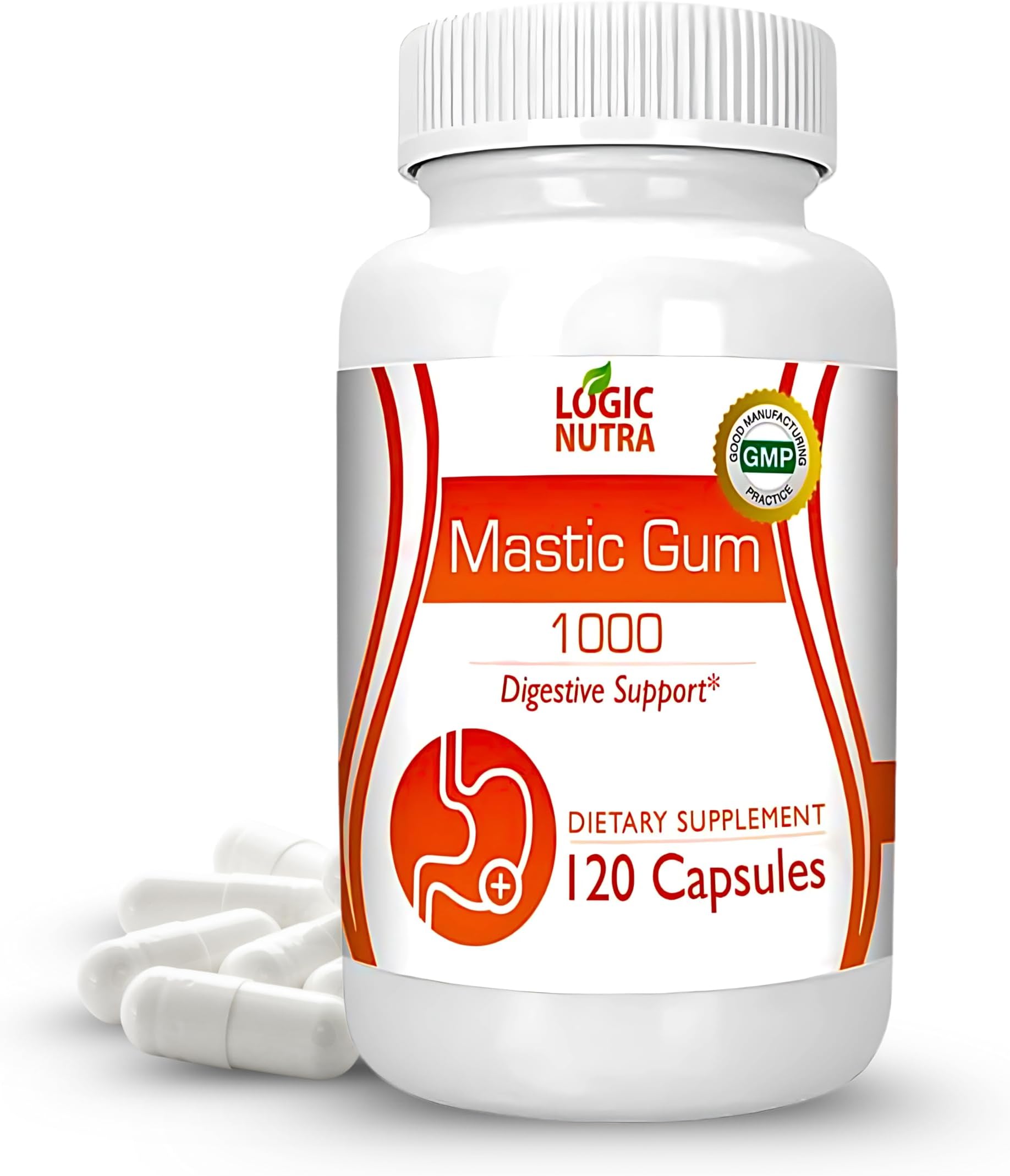 Logic Nutra Mastic Gum 1000 Digest Support, 120 Capsules (International Direct)