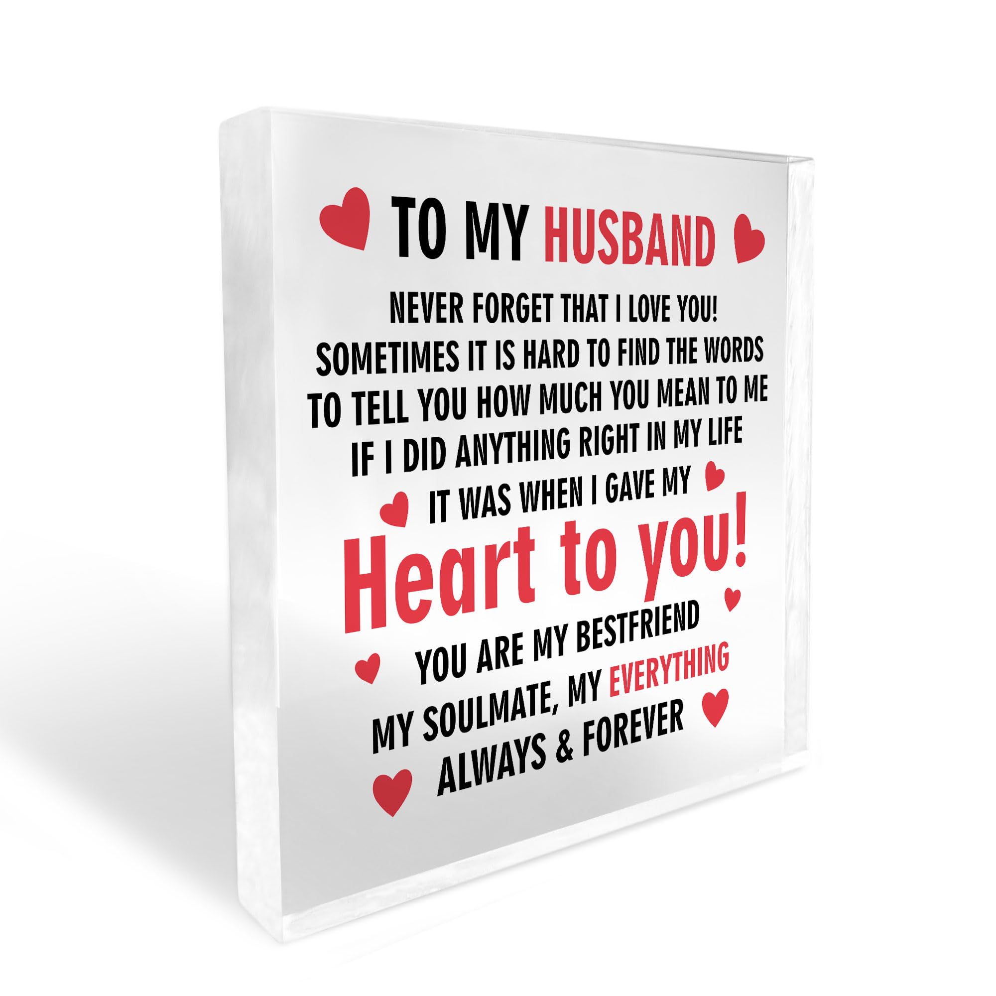 Red Ocean Husband Valentines Day Gift Anniversary Birthday Gift For Him Husband Gift Ideas Thank You Gift Keepsake
