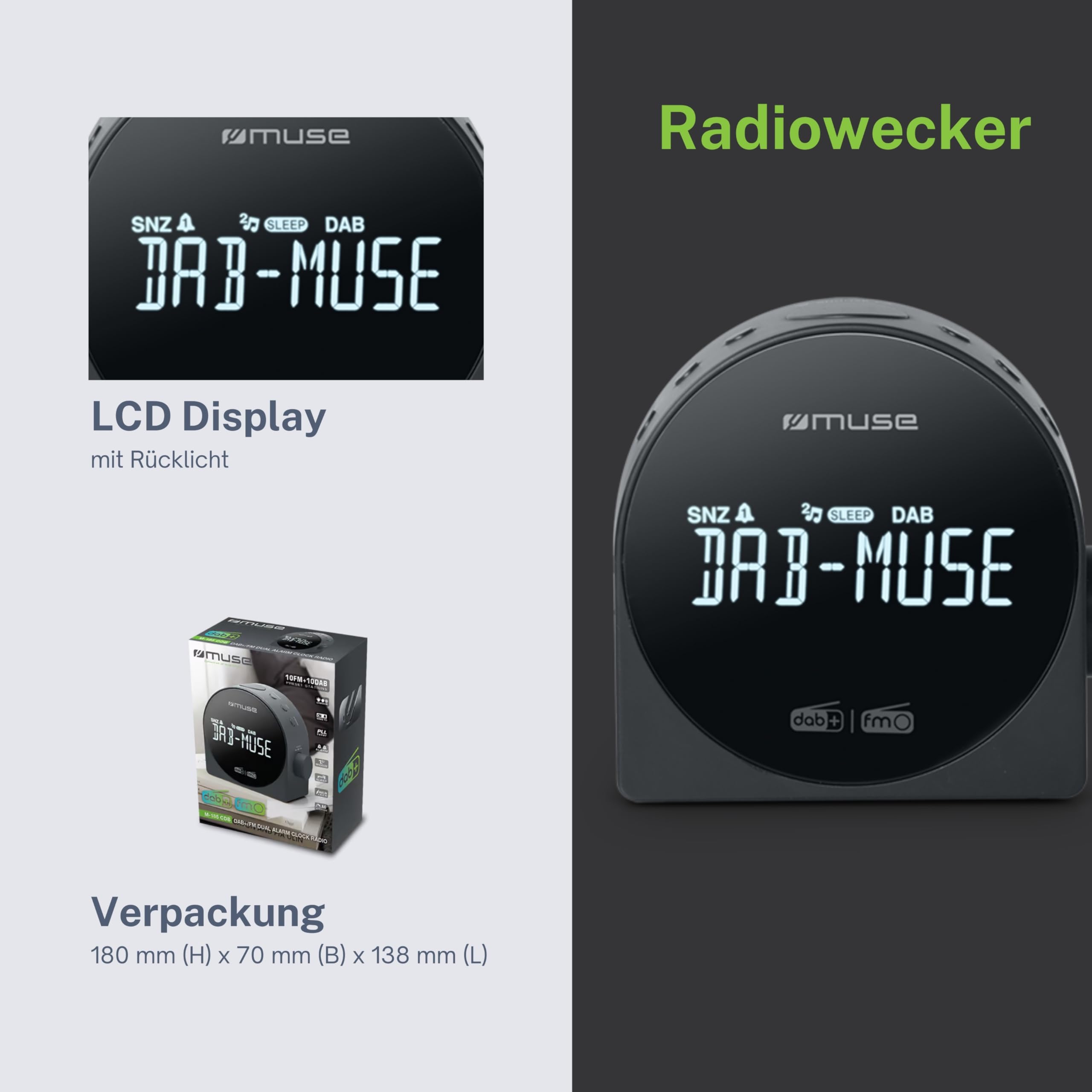 MUSE Radio réveil M-185 CDB