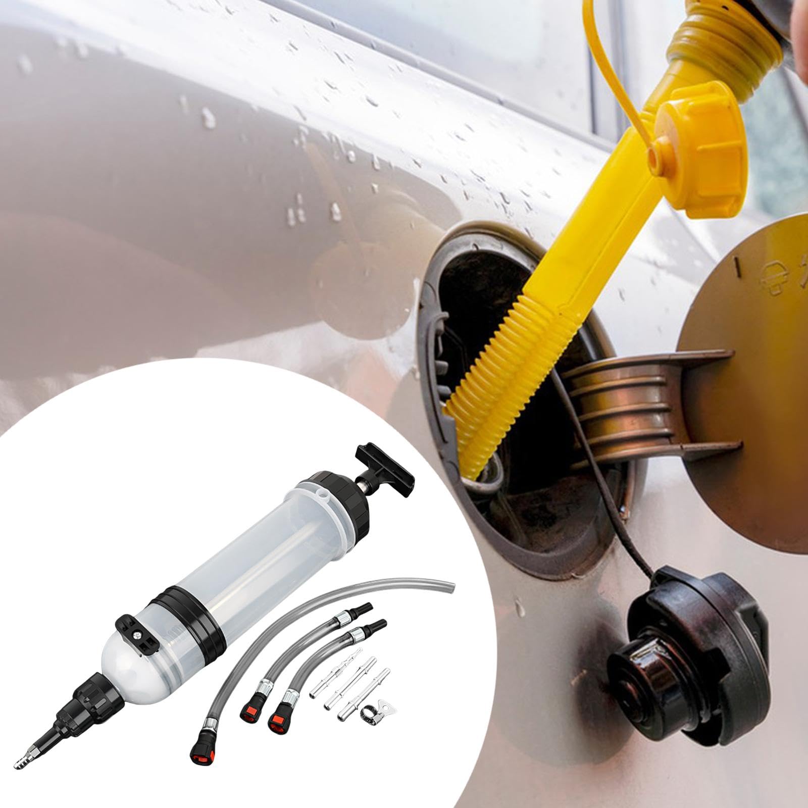 Oshhni Bomba extractora de aceite para fluidos de automóvil Transferencia de aceite para engranajes Fácil de usar Multiusos Eficiente Cambio de líquidos de, 1500ml