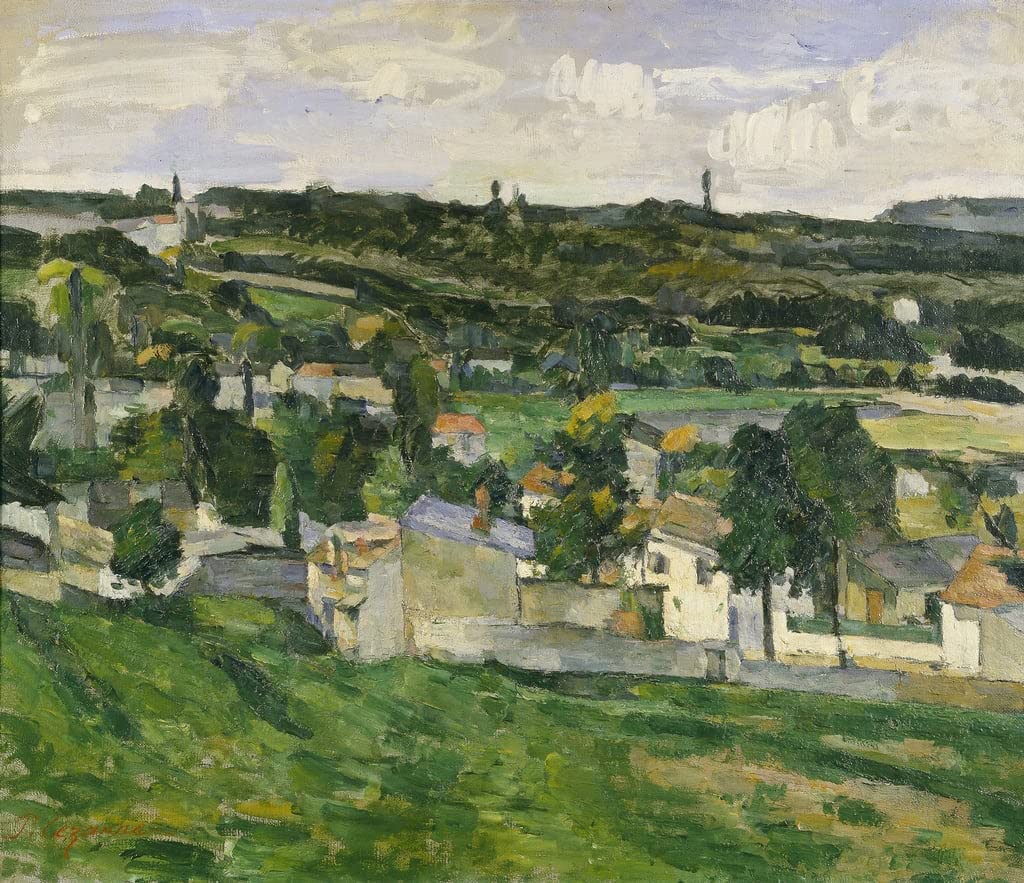Art mural Cézanne Près d'Auvers-sur-oise affiche premium pour décoration élégante - 5