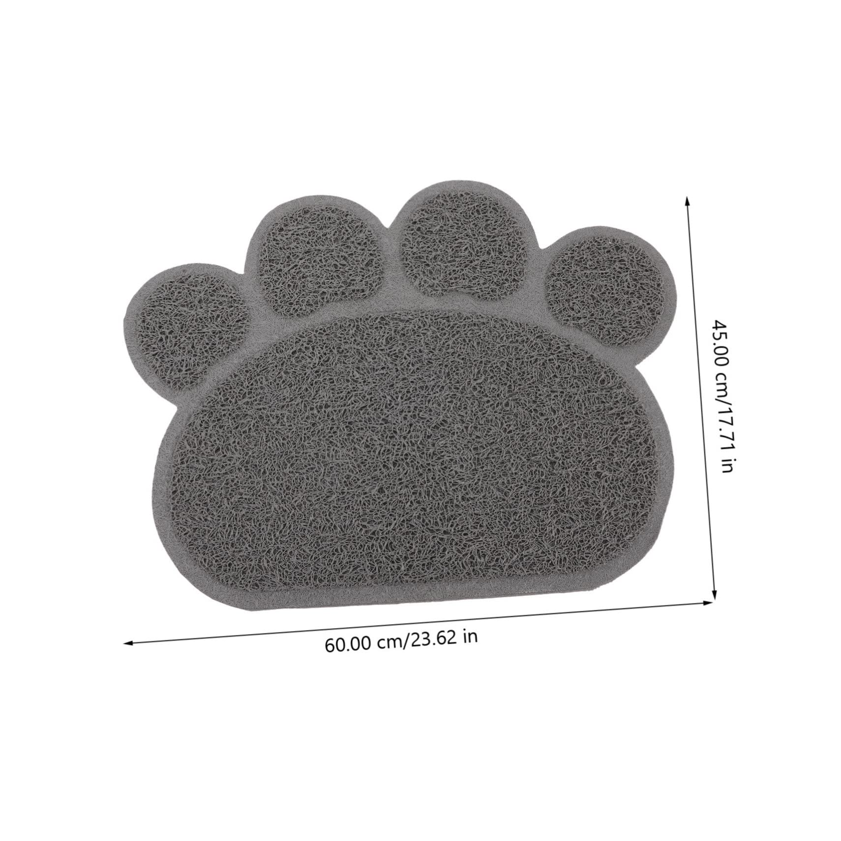 BESPORTBLE 4 Stück katzenfutter pad katzentoilettenauskleidung katzenklo vorlegematte Futtermatte für Haustiere drinnen Wurf katzenstreu rutschfeste Haustiermatte Haustierfuttermatte PVC Grey
