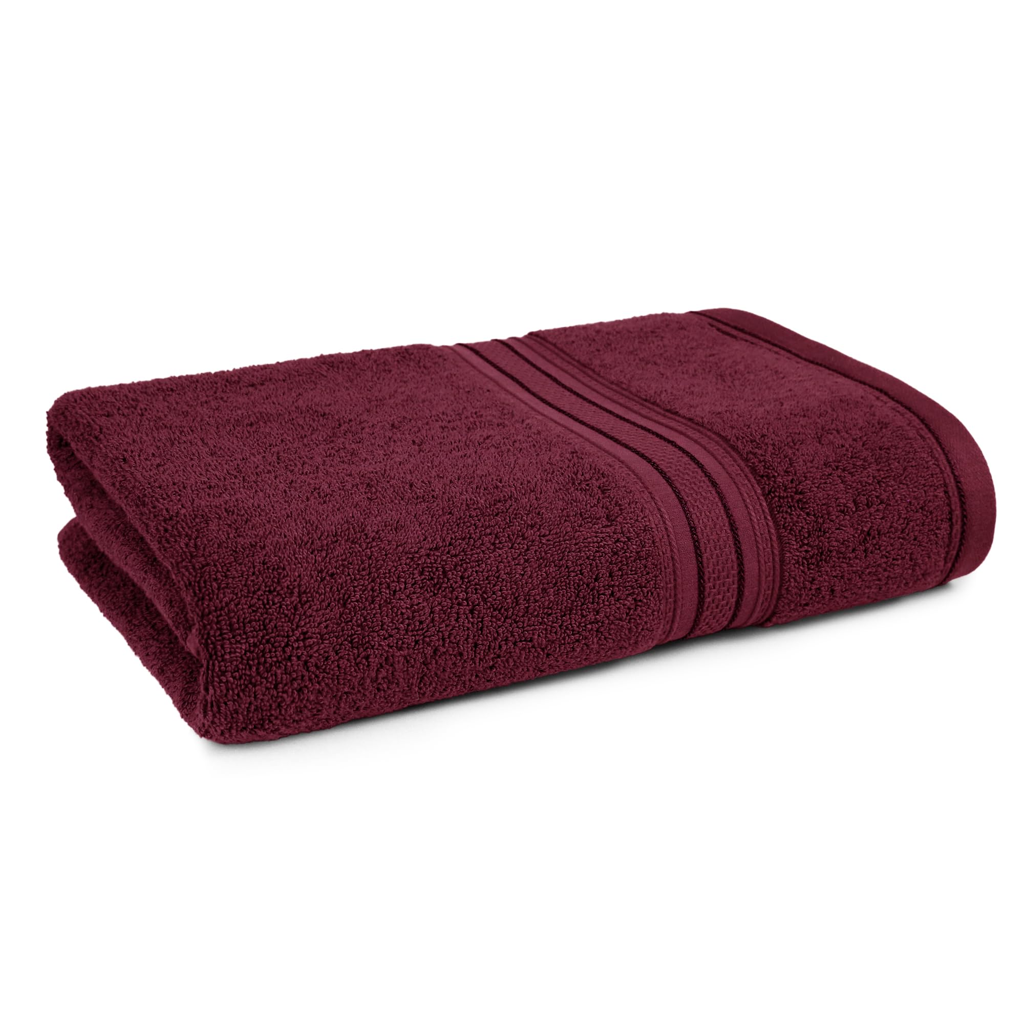 MYTRIDENT Bath Towel for Men Large Size, Cotton Bath Towel for Women, Classic Towel, 525 GSM 100% Cotton Towel for Bath, 1 Pc Bath Towel - Fig Wine-image-14