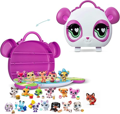 Littlest Pet Shop - Colección Collect & Display - Serie 4 - Figura de juguete auténtica LPS Bobble Head de 7 generación, animal de juguete