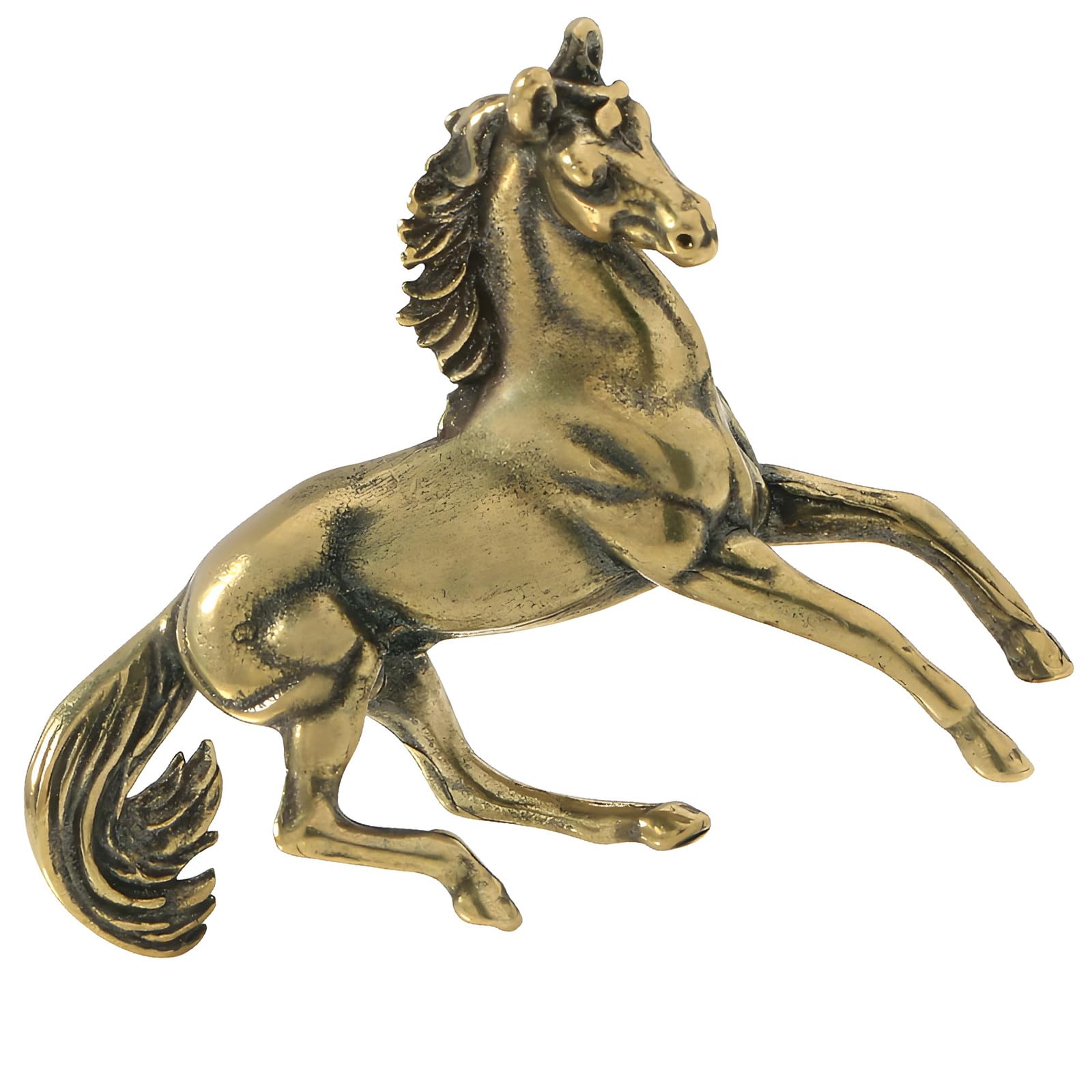 ZEPFJHE Metal Horse Statues Decorative Animal Statue Sculptures Fengshui Ornament for Offices Home Table Centerpieces Gift Animal Statue Sculpture