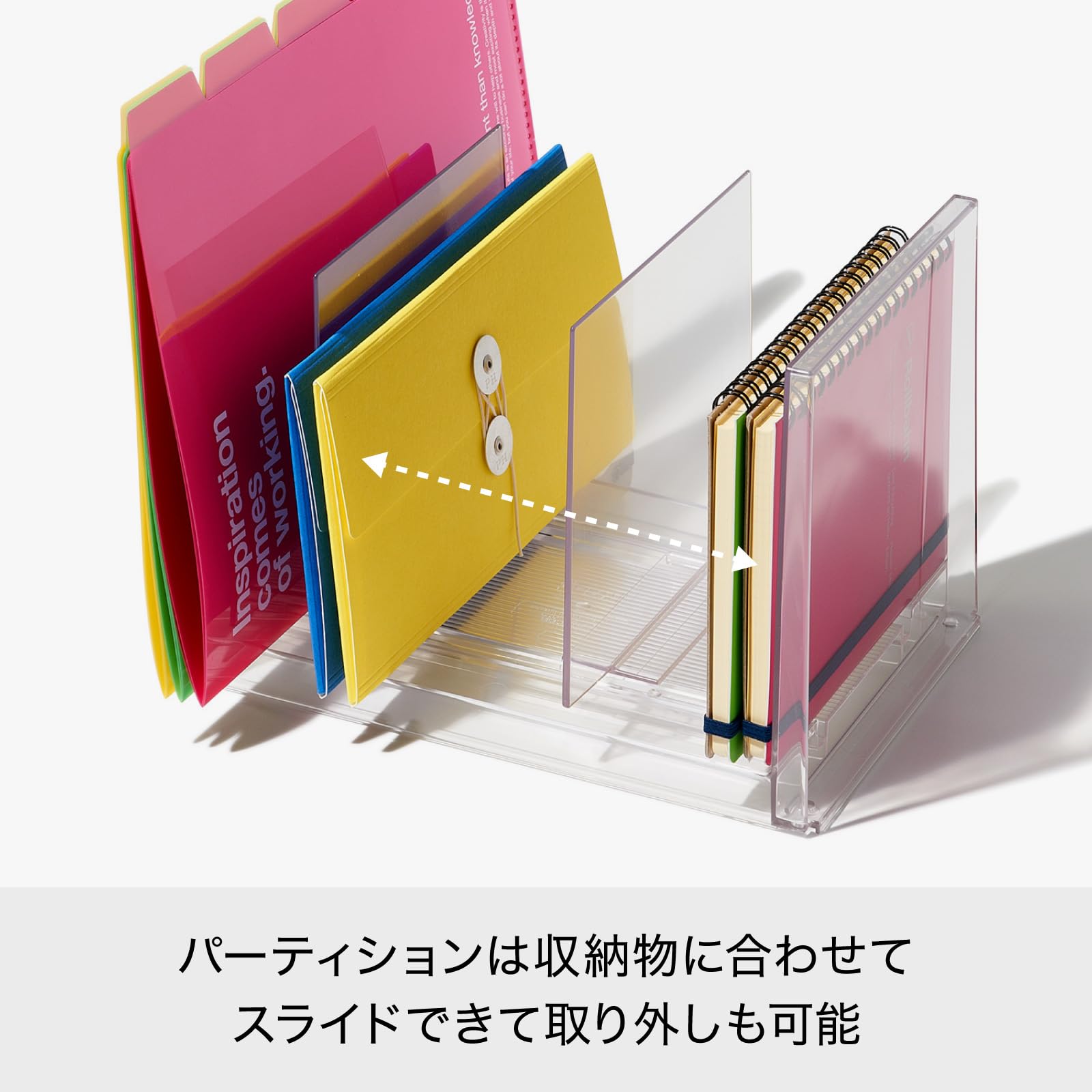 Like-it MX-22 Storage Case - 10.4x7.1x7.2 Inch Clear File Sorter & Organizer Made In Japan