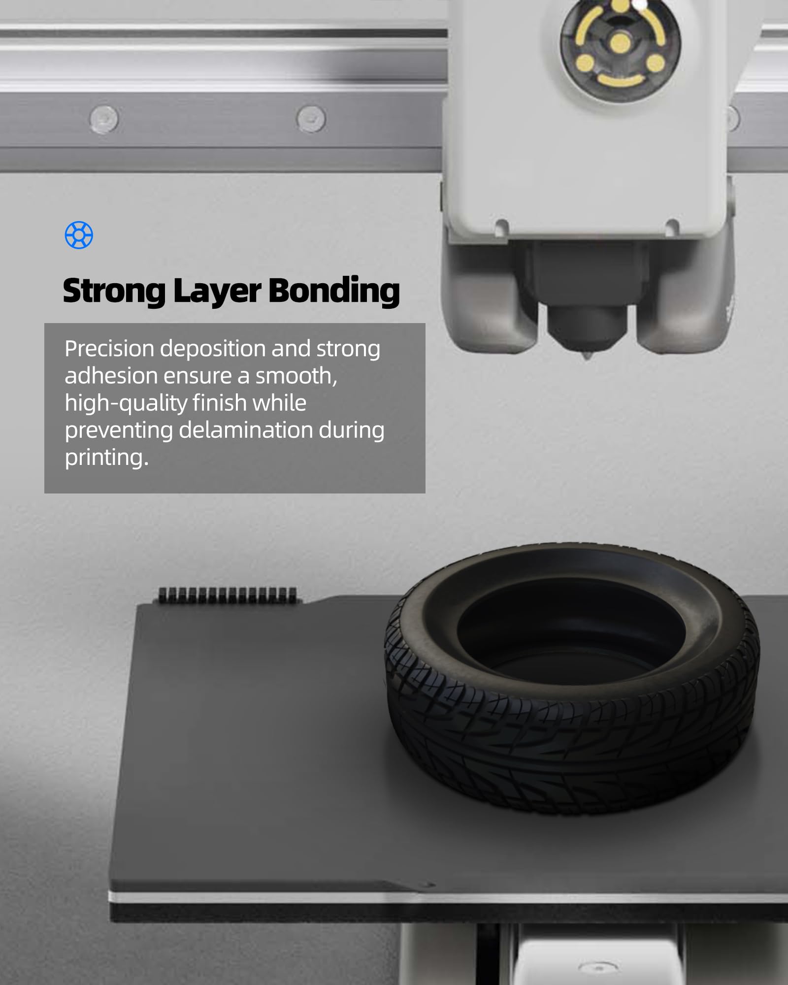 Inslogic TPU 3D Drucker Filament 1.75mm, 95A weiches TPU, flexibles 3D-Material, 4kg Bünde, langlebig und abriebfest, Maßgenauigkeit +/- 0.02mm, Schwarz