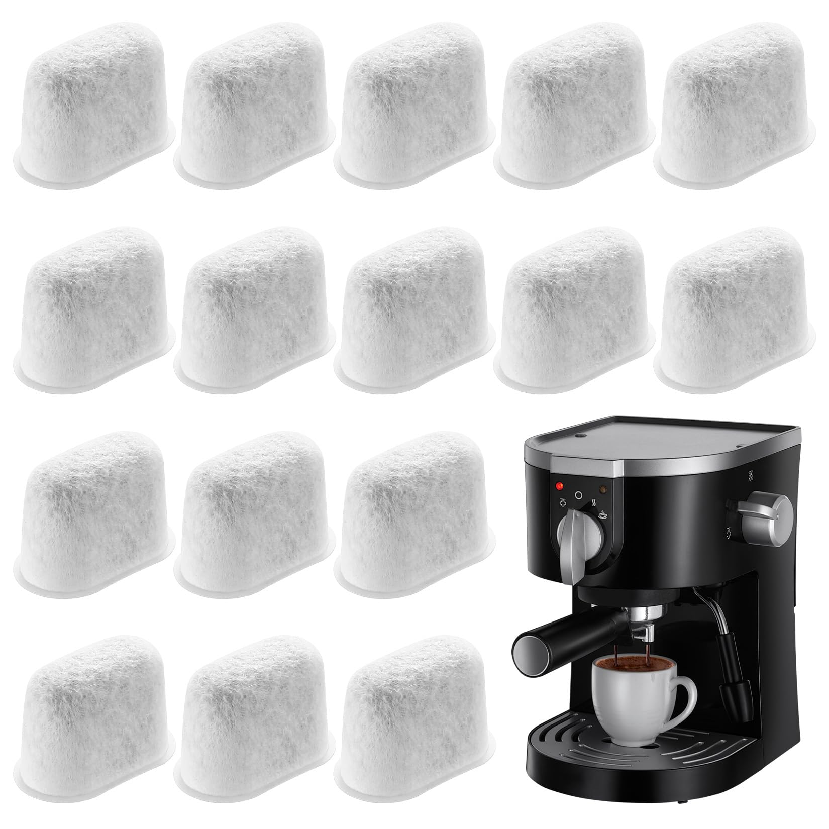 16 sztuk filtrów wody do ekspresu do kawy Ninja, zamienne wkłady filtracyjne do Ninja Luxe Cafe Pro (Cafe LUXE), filtry do ekspresów do kawy ES601EU/ES701EU