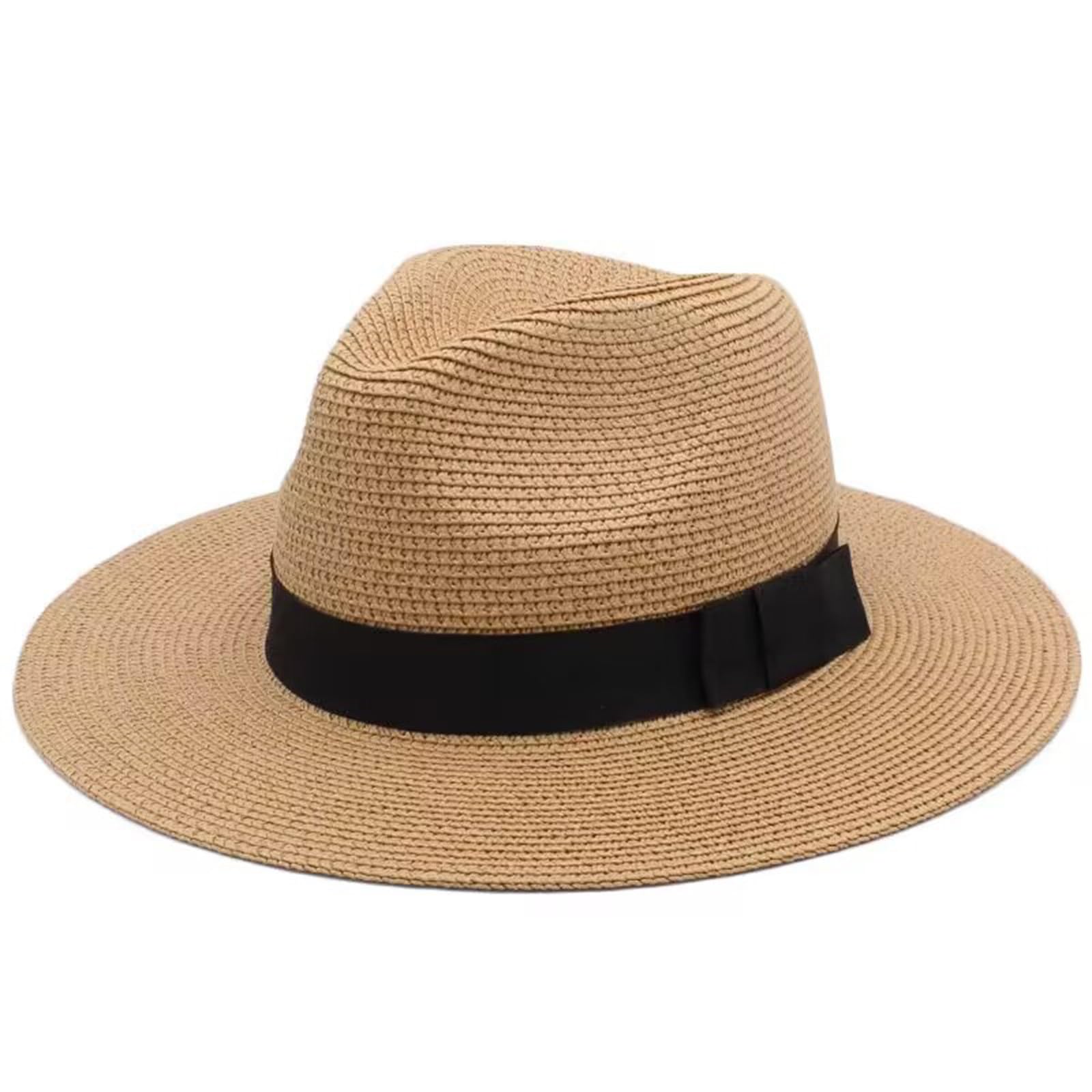 YpingLonk Sombrerode Paja Verano,Plegable Verano Sombrero Verano Sombrero ala Anchade Playadepara Hombres Mujeres Visera Sombreropara Viajes Vacaciones