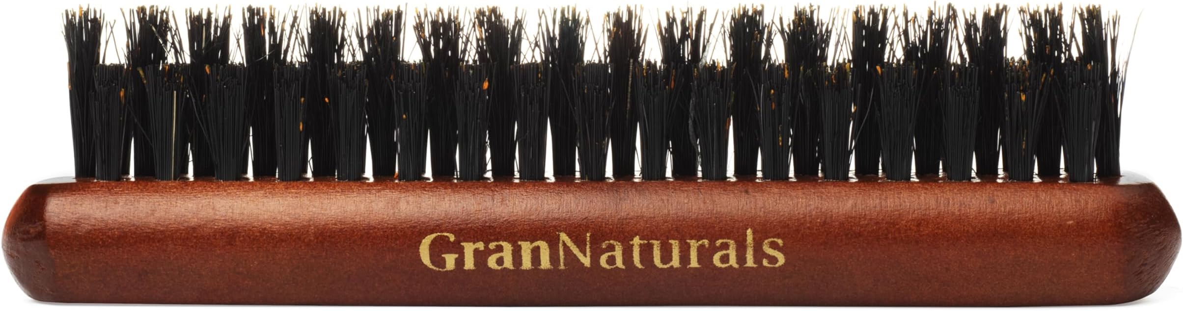 GranNaturals Portable Size Teasing Boar Bristle Hair Brush - Slick Back Hairbrush for Hair Sectioning, Edge Control, Backcombing, Smoothing, and Styling Sleek Fine Hair to Create Volume