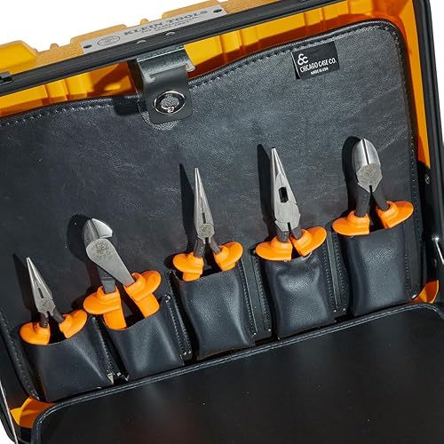 Miniatura 9 de Klein Tools 33527 - Kit de herramientas aisladas de uso general clasificación de 1000 voltios viene en una funda con cerradura personalizada de 3